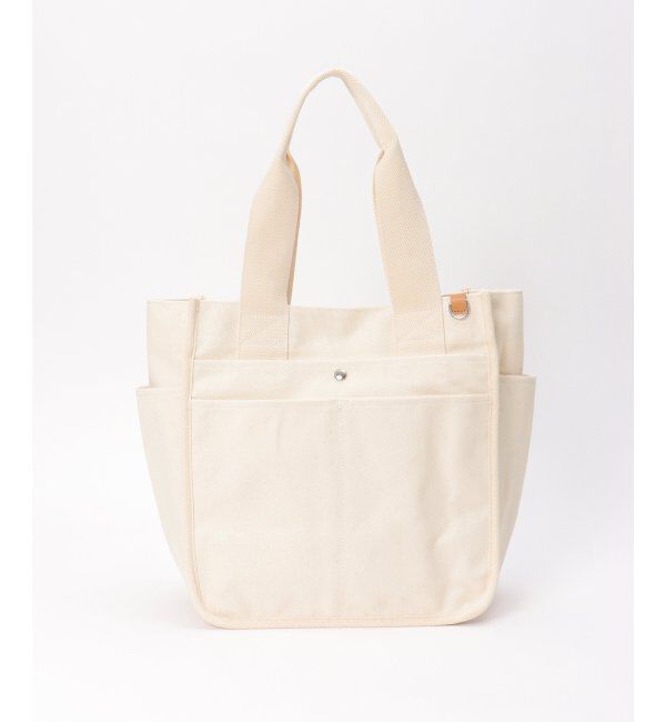 ikka「キャンバスパイピングビッグトートバッグ」|その他|オフホワイト