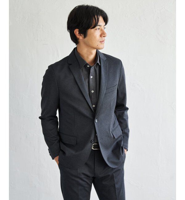 IKKA LOUNGE「ＢＬＫバーズアイカノコＪＫＴ」|テーラードジャケット|