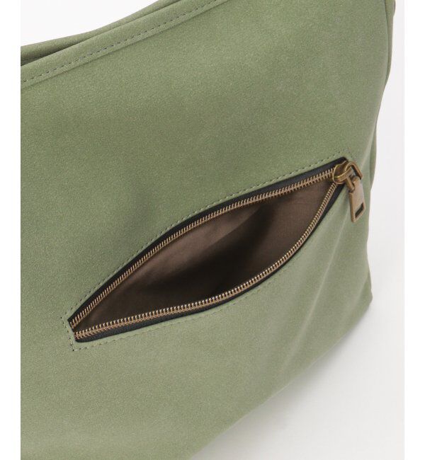 Lbc with Life「エコスエードフラップジップショルダーバッグ」|その他|