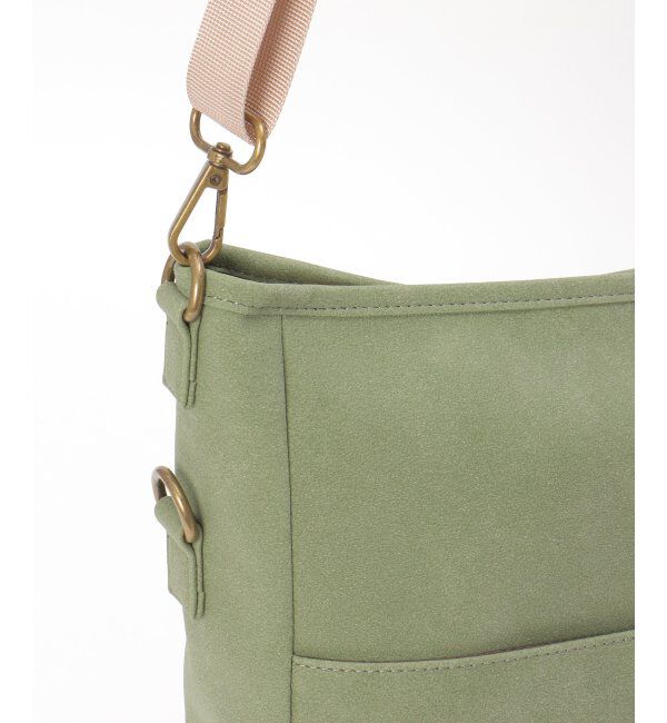 Lbc with Life「エコスエードフラップジップショルダーバッグ」|その他|