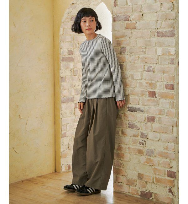 Lbc with Life「三角テレコ配色メローロンT」|Tシャツ・カットソー|