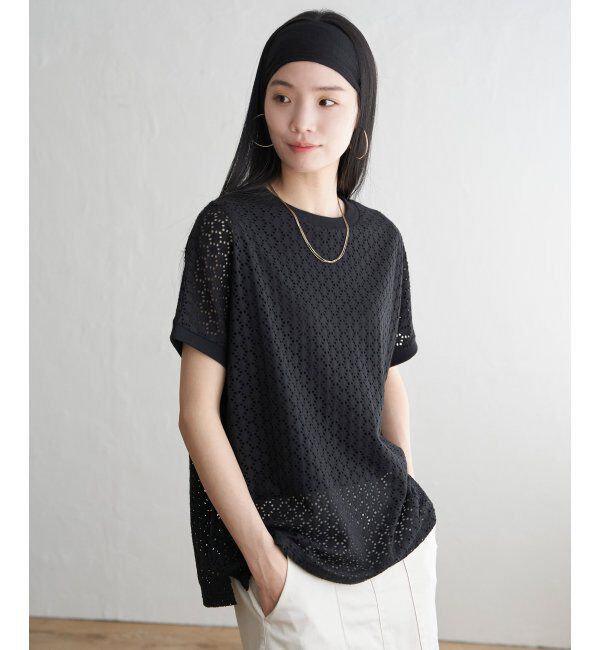 Lbc with Life「アイレットレースプルオーバー」|Tシャツ・カットソー|