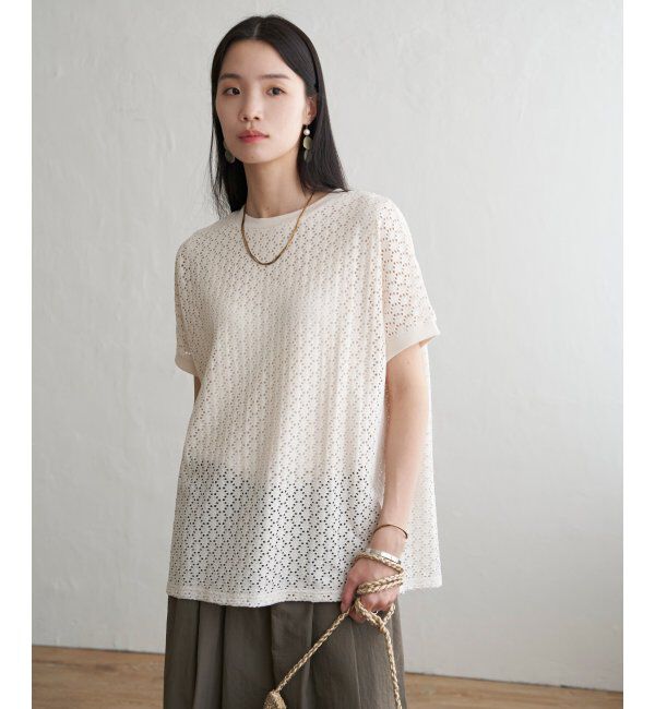 Lbc with Life「アイレットレースプルオーバー」|Tシャツ・カットソー|