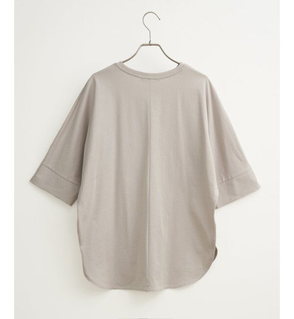 Lbc with Life「シルケット裾ラウンド袖切り替えTシャツ」|Tシャツ・カットソー|