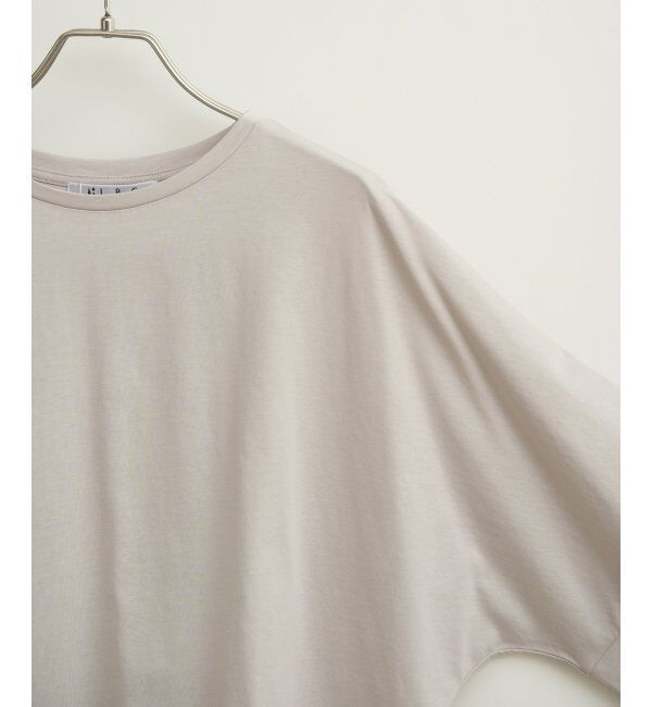 Lbc with Life「シルケット裾ラウンド袖切り替えTシャツ」|Tシャツ・カットソー|