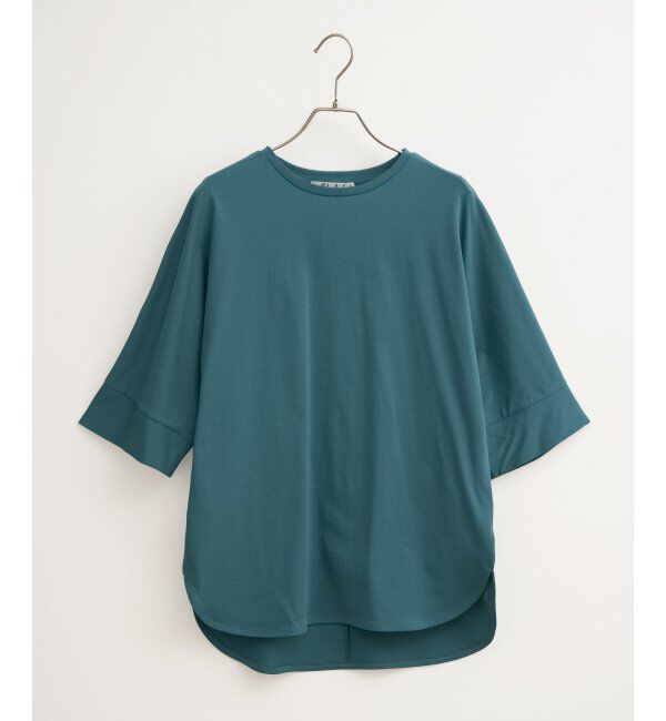 Lbc with Life「シルケット裾ラウンド袖切り替えTシャツ」|Tシャツ・カットソー|