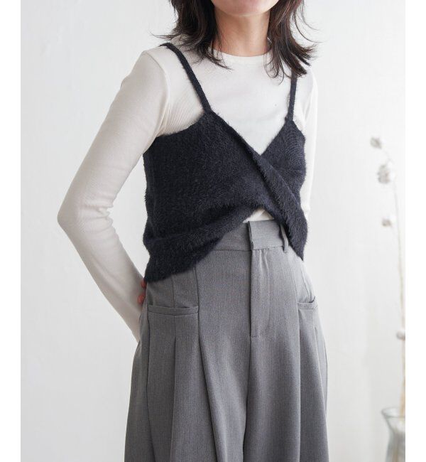 VENCE share style「ツイストニットビスチェ」|タンクトップ|