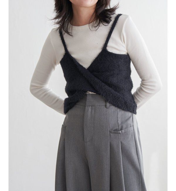 VENCE share style「ツイストニットビスチェ」|タンクトップ|