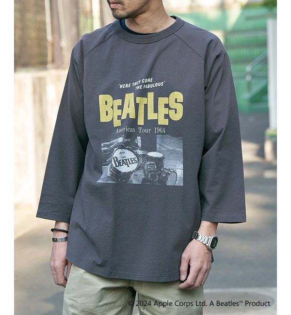 VENCE share style「THE BEATLES ザ ビートルズ フォトラグランロンＴ」|Tシャツ・カットソー|チャコール