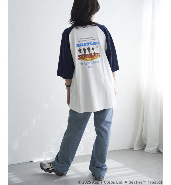 VENCE share style「THE BEATLES ザ ビートルズ HELPラグランTシャツ」|Tシャツ・カットソー|