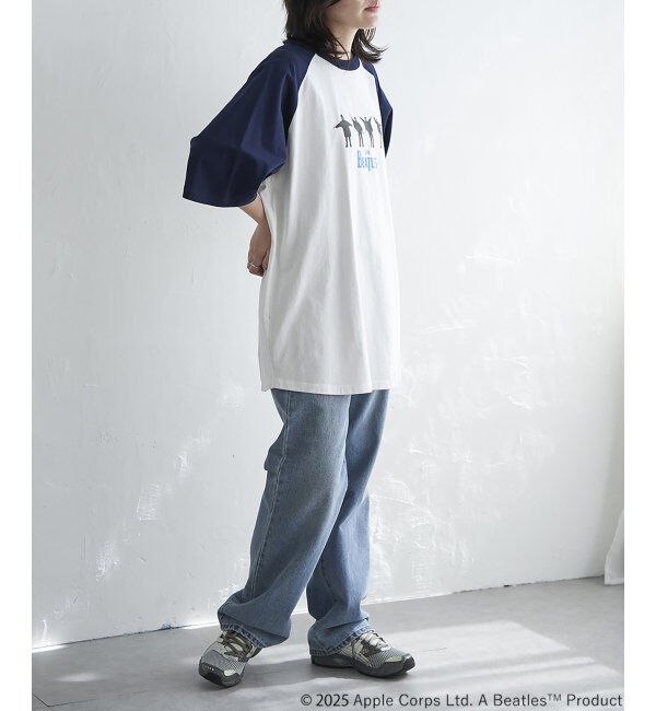 VENCE share style「THE BEATLES ザ ビートルズ HELPラグランTシャツ」|Tシャツ・カットソー|