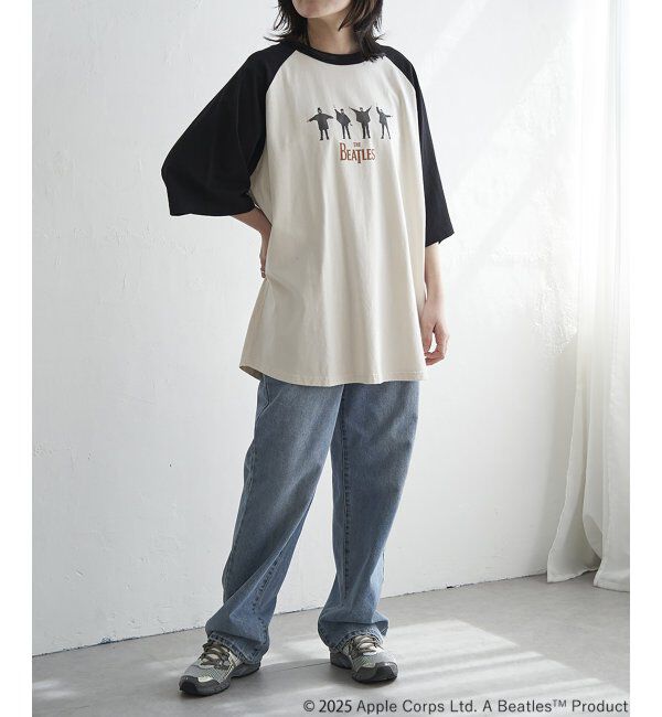 VENCE share style「THE BEATLES ザ ビートルズ HELPラグランTシャツ」|Tシャツ・カットソー|