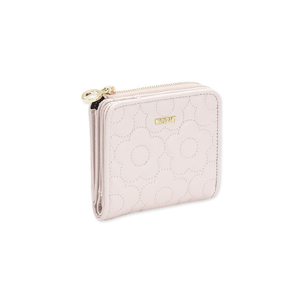 MARY QUANT「キルトフォームデイジー ウォレット」|財布|ベージュ