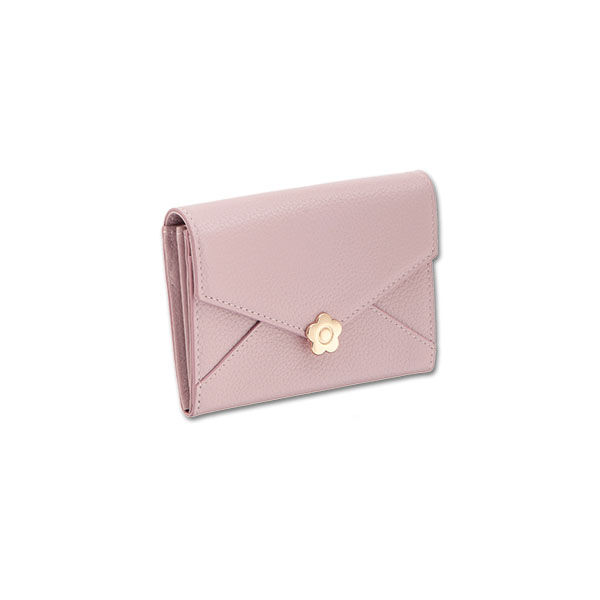 MARY QUANT「シーリングデイジーレター カードケース」|財布|ピンク