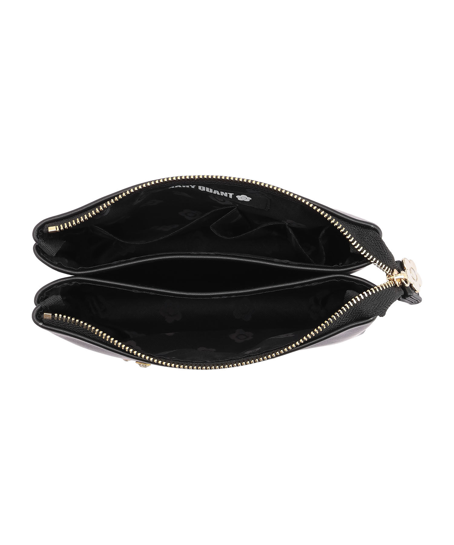MARY QUANT「メタルビジュー 3ポケットポーチ」|ポーチ|