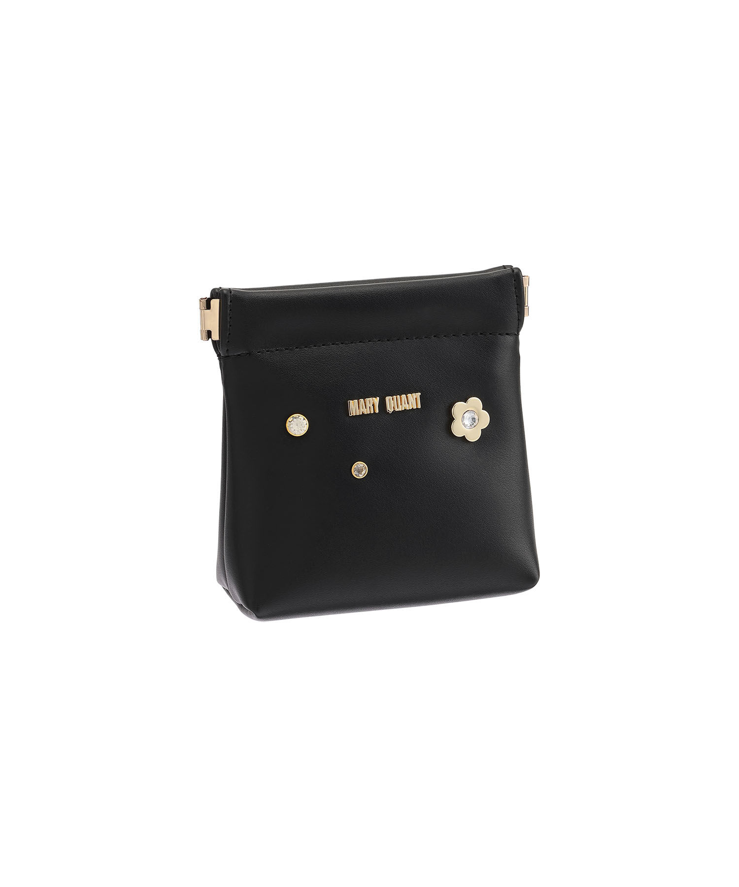 MARY QUANT「メタルビジュー バネクチポーチ」|ポーチ|