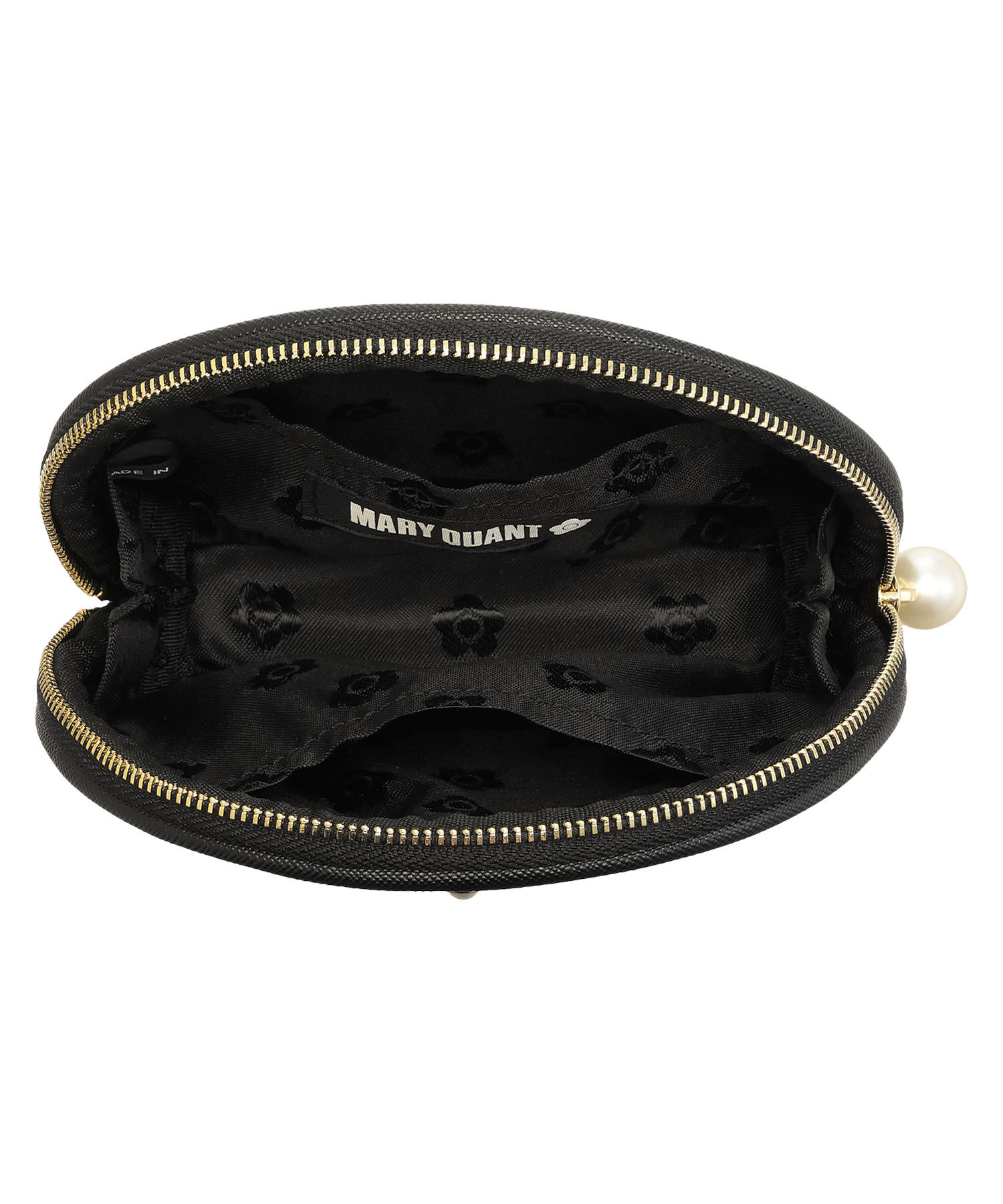 MARY QUANT「サフィアーノパール ラウンドポーチ」|ポーチ|