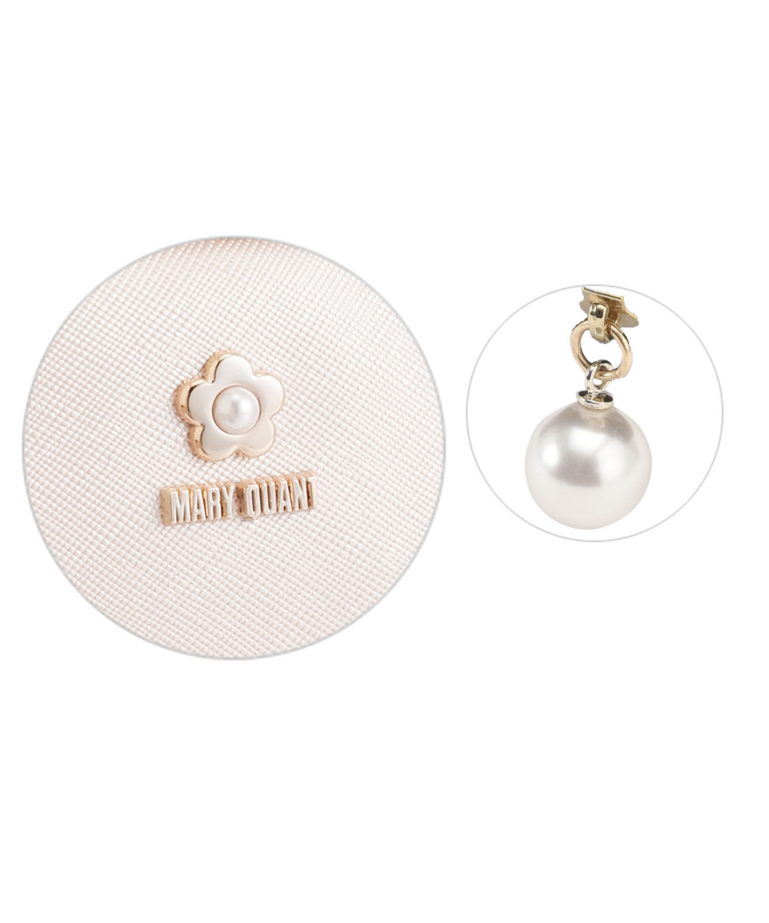 MARY QUANT「サフィアーノパール ラウンドポーチ」|ポーチ|