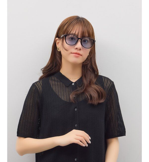  「SUNCUTGlasses/UV100%CUT ウェリントン型 サングラス | カラーレンズ 軽量 TR素材 紫外線対策 UVカット」|サングラス|黒