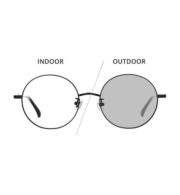  「ラウンド型 調光サングラス｜紫外線対策 レンズの色が変わるサングラス」|サングラス|