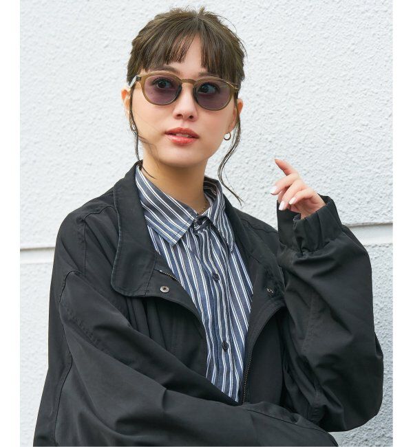  「ウエリントン型サングラス｜調光 レンズの色が変わる 軽量 紫外線防止｜Zoff｜」|サングラス|オリーブ