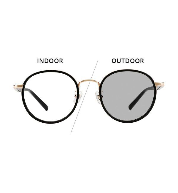  「ボストン型 調光サングラス｜UNITED ARROWS ﾚﾝｽﾞの色が変わる UVカット 紫外線対策 ユナイテッドアローズ」|サングラス|