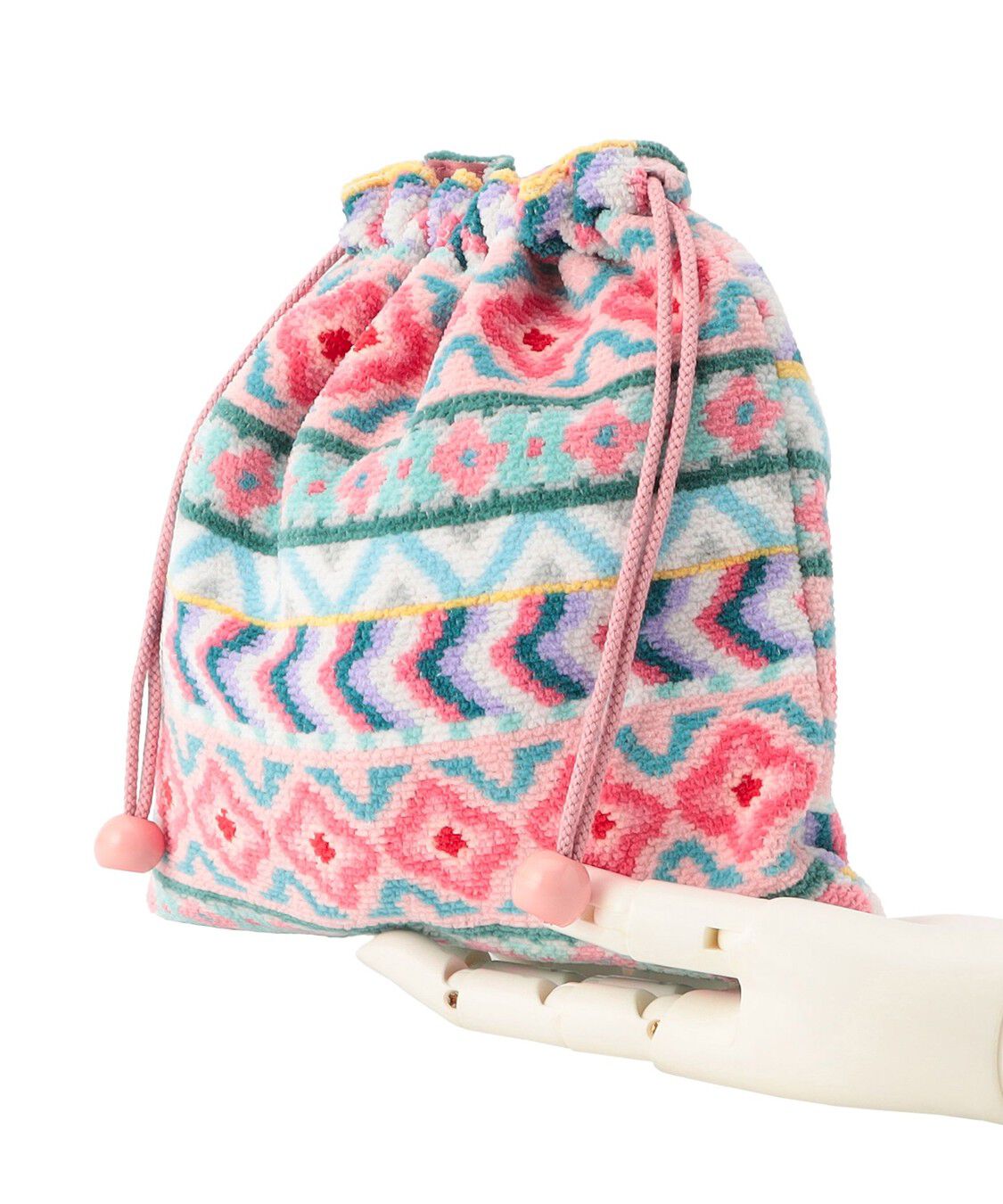 LOVERARY BY FEILER「ラブラリーエスニック　巾着　L/LEN-253130」|ポーチ|