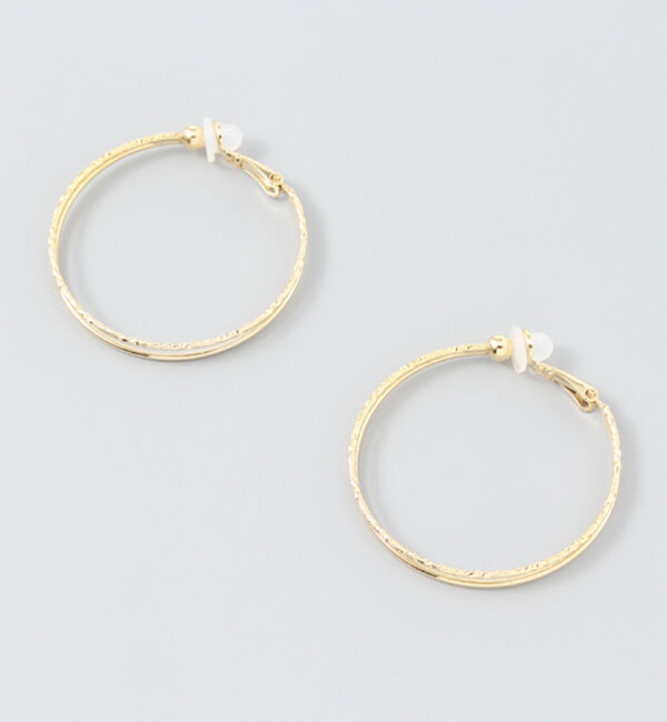 Phoebe「パラレルフープイヤリング　ゴールド」|イヤリング|ゴールド