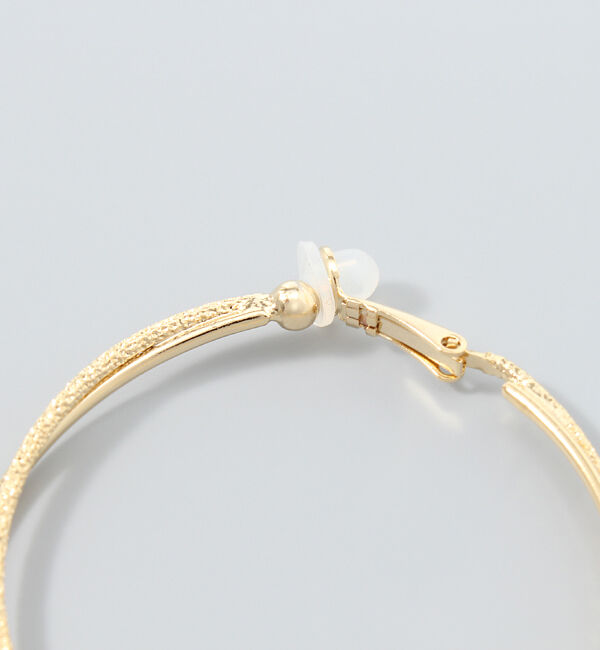 Phoebe「ダブルレイヤードフープイヤリング　ゴールド」|イヤリング|