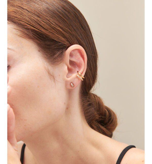 ete「ビジュー ピークカフ」|イヤーカフ|