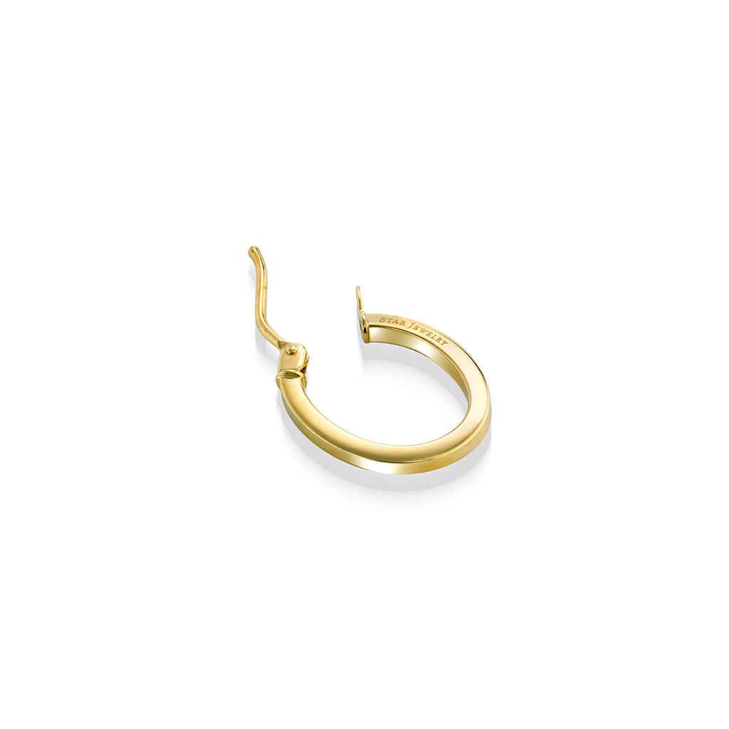 STAR JEWELRY「OVAL HOOP PIERCED EARRING(S/片耳用)」|ピアス|