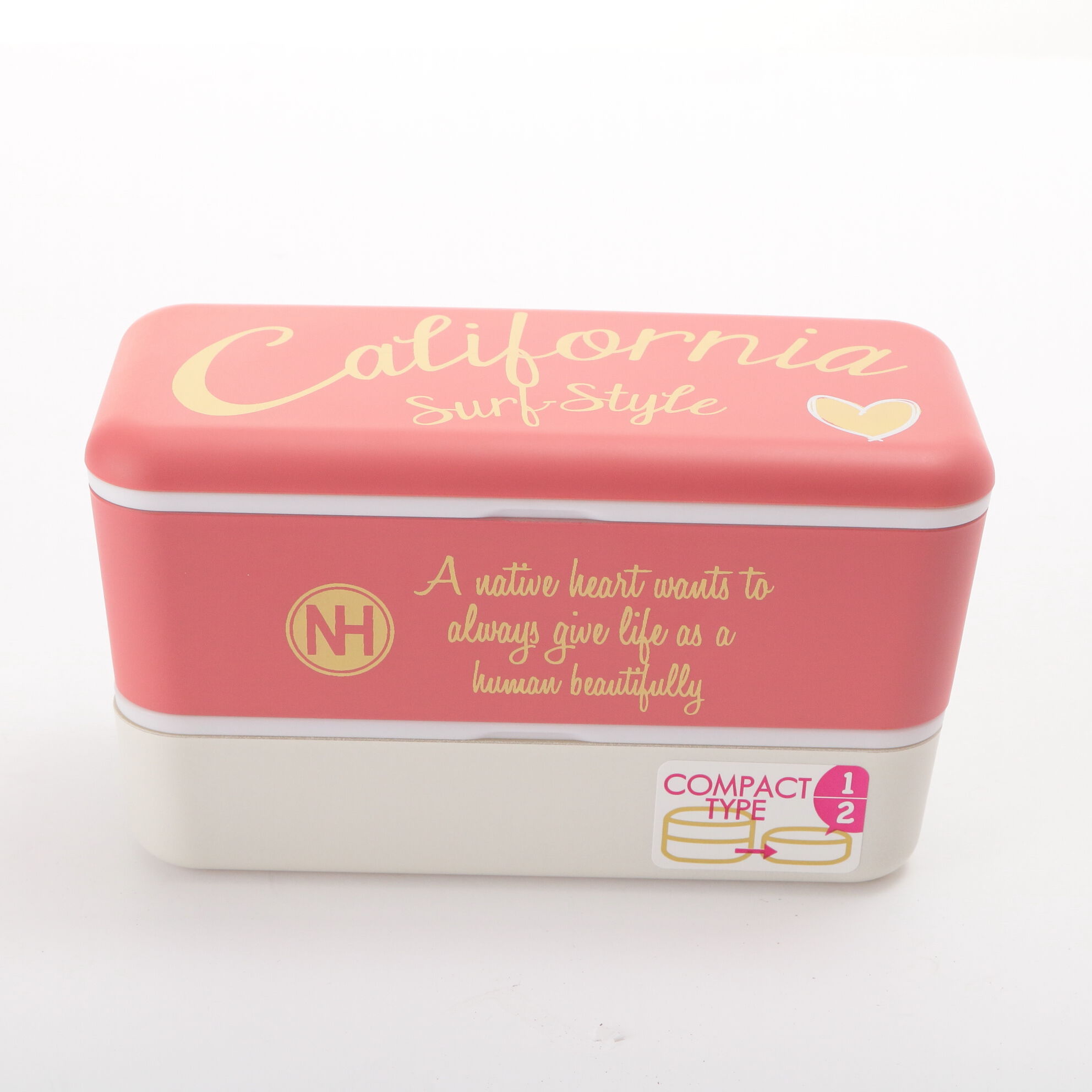 BACKYARD FAMILY「ランチボックス ネイティブハート Native Heart お弁当箱 NH 2段 ランチ 通販」|食器・キッチングッズ|ピンク1