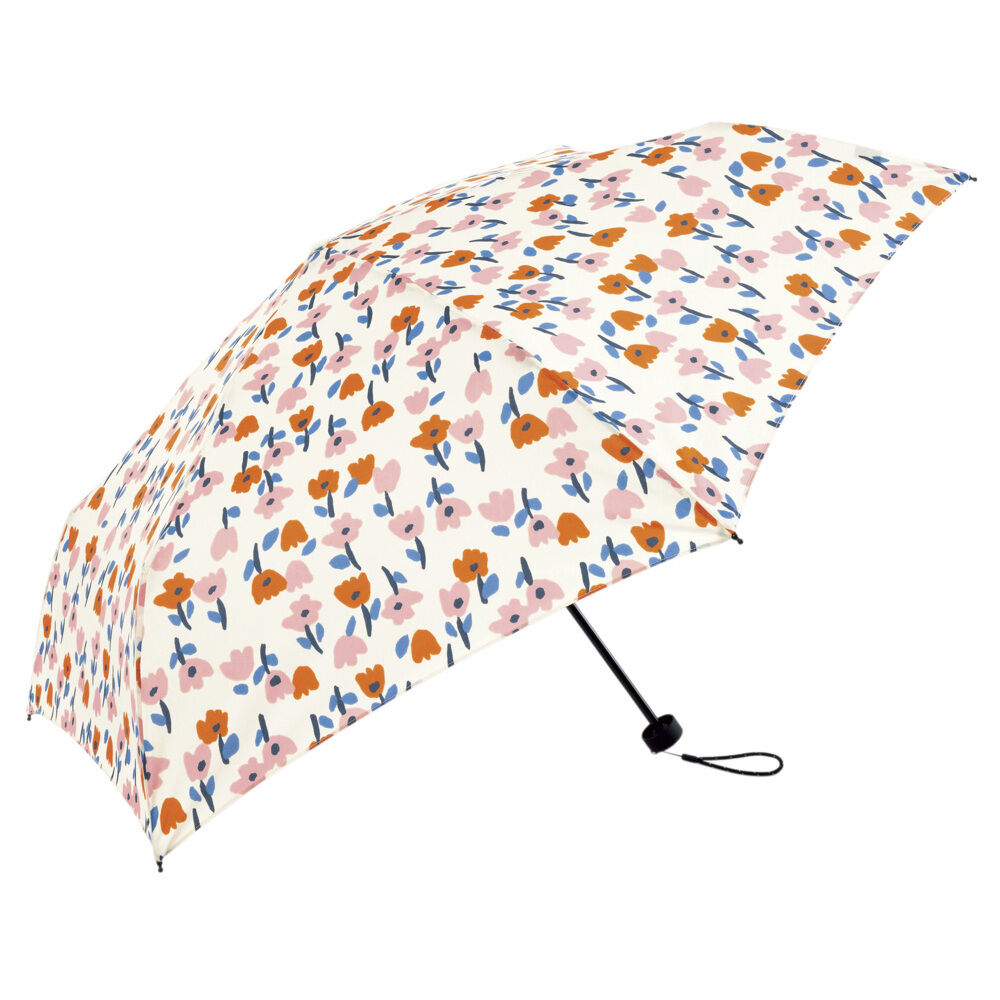 BACKYARD FAMILY「U-DAY ユーディ 折りたたみ傘 晴雨兼用 ミニ 53cm 傘 通販 晴雨兼用傘 折り畳み傘」|傘|ホワイト1