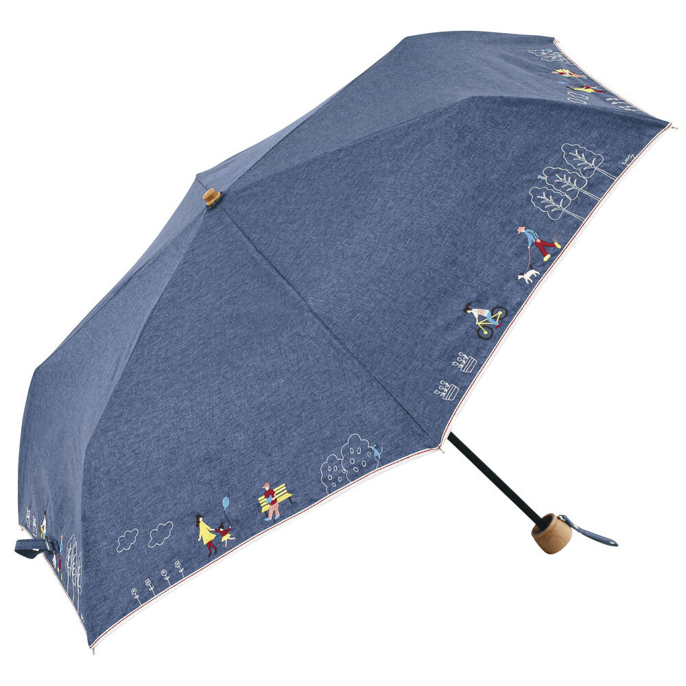 BACKYARD FAMILY「because ビコーズ 折りたたみ傘 通販 折り畳み傘 晴雨兼用傘 傘 カサ かさ 雨傘 日傘」|傘|ブルー1