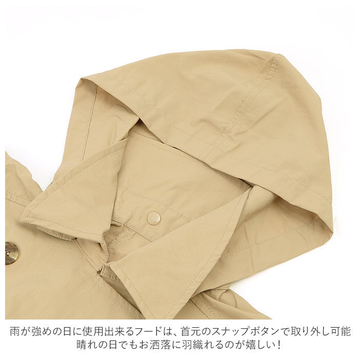 BACKYARD FAMILY「レインコート レディース 通販 トレンチコート コート 春 アウター ブランド because」|その他|