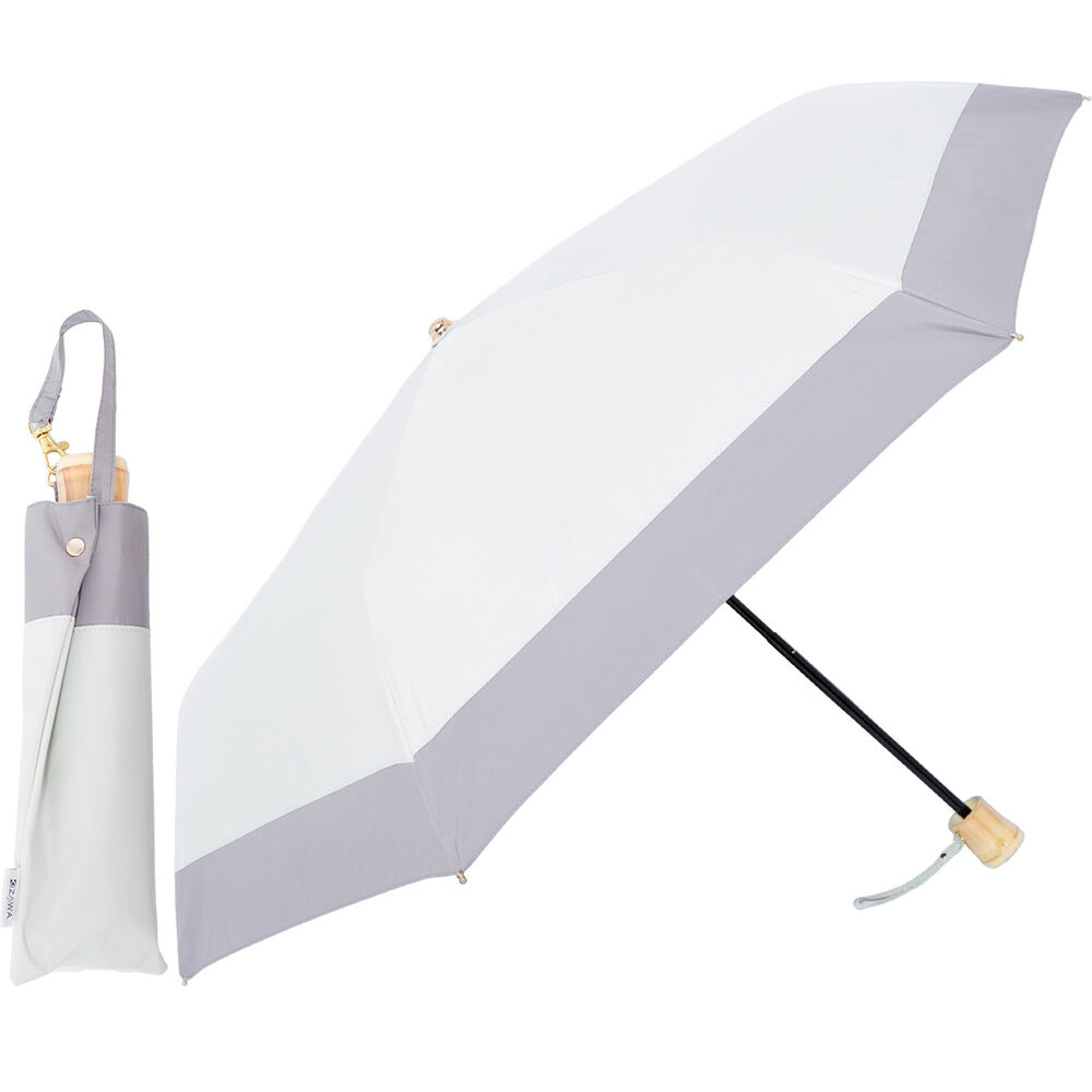 BACKYARD FAMILY「KIZAWA 日傘 UVカット 100 通販 折りたたみ傘 形状安定 折り畳み傘 折りたたみ日傘」|傘|ホワイト3