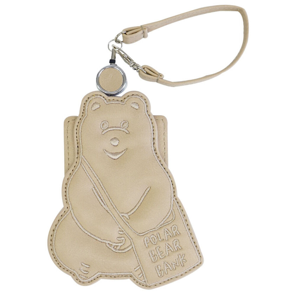 BACKYARD FAMILY「ポーラーベアバンク パスケース 通販 リール付きパスケース 定期入れ 定期券ケース パス ケース」|定期入れ|グレー1