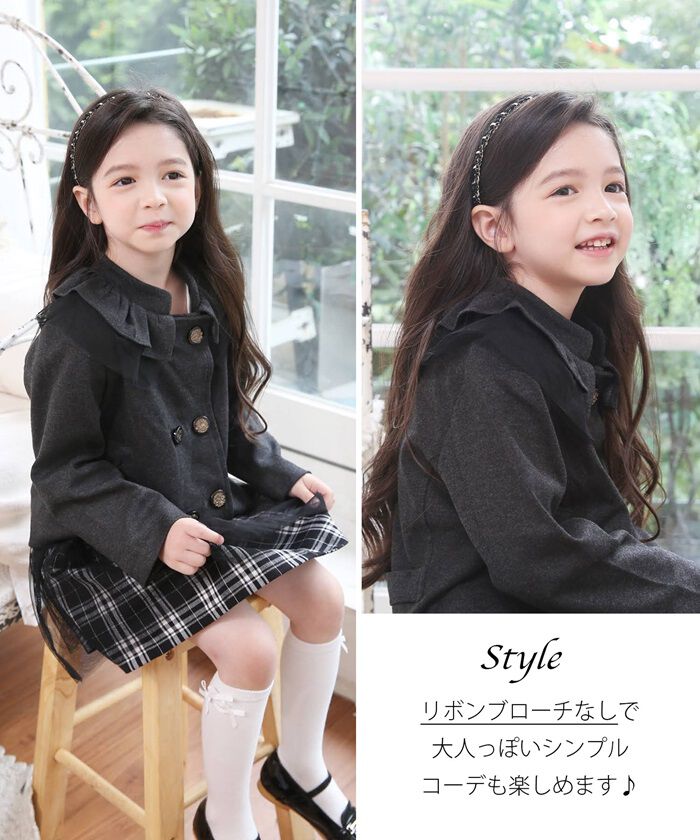 BACKYARD FAMILY「キッズ スーツ 入学式 女の子 通販 セットアップ 10002287 フォーマルスーツ 上下セット」|その他|