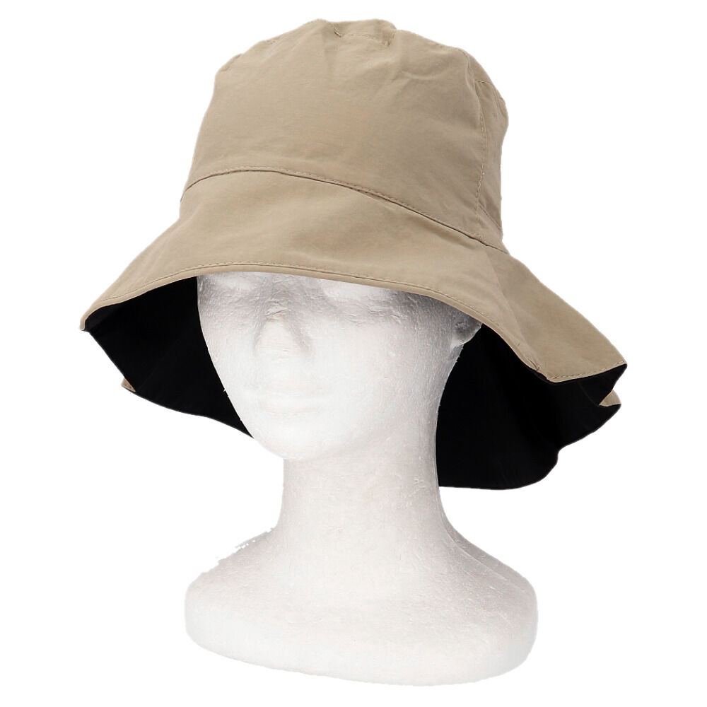 BACKYARD FAMILY「帽子 レディース バケット ハット 通販 バケットハット あご紐付き おしゃれ シンプル 無地」|ハット|ベージュ1