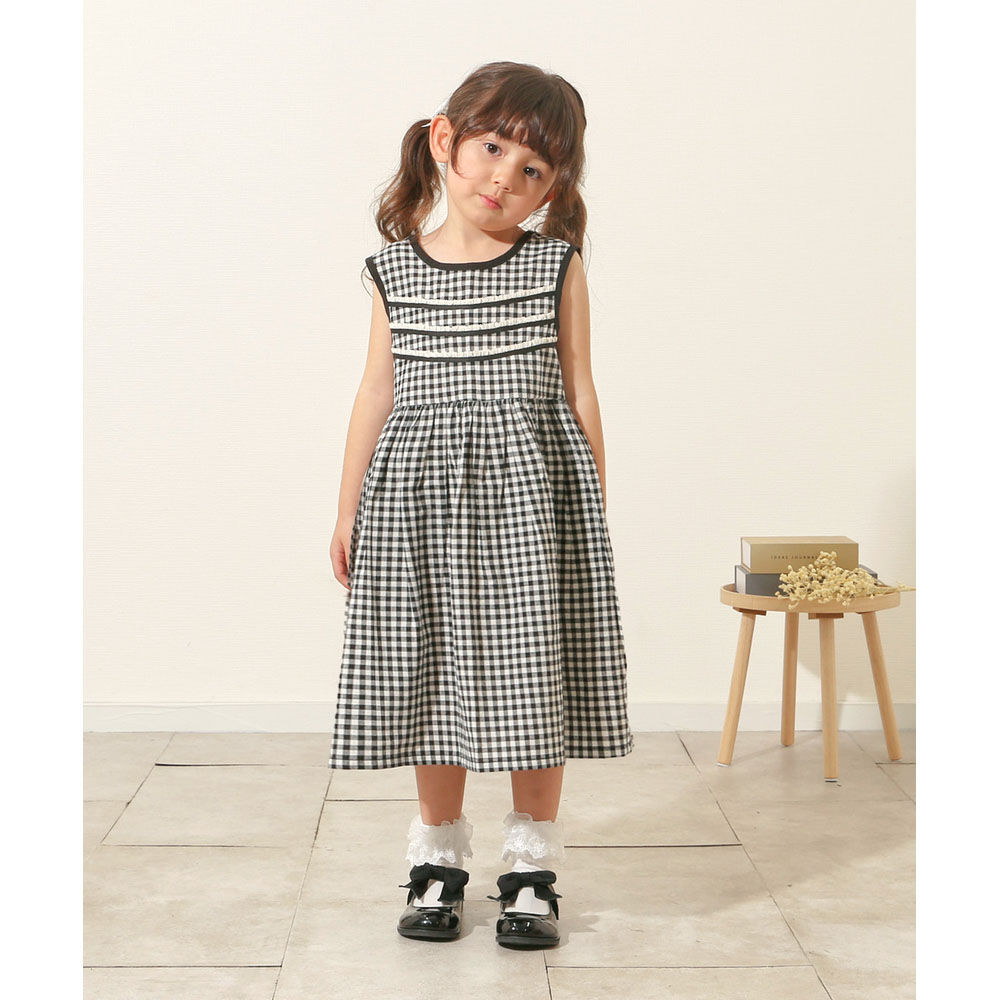BACKYARD FAMILY「Rora ワンピース 通販 ローラ プチプレイド ノースリーブ キッズ 夏 袖なし 子供 こども」|その他|ブラック1