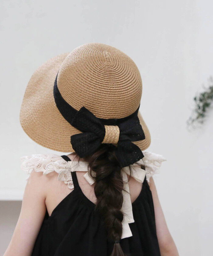 BACKYARD FAMILY「麦わら帽子 キッズ 女の子 通販 RORA ジェーンのサマーハット ストローハット 麦わら 帽子」|ハット|