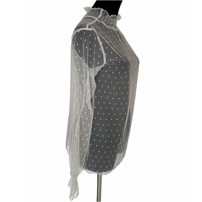 BACKYARD FAMILY「シアートップス 長袖 通販 シアー カットソー シアーブラウス チュールブラウス チュール」|シャツ・ブラウス|