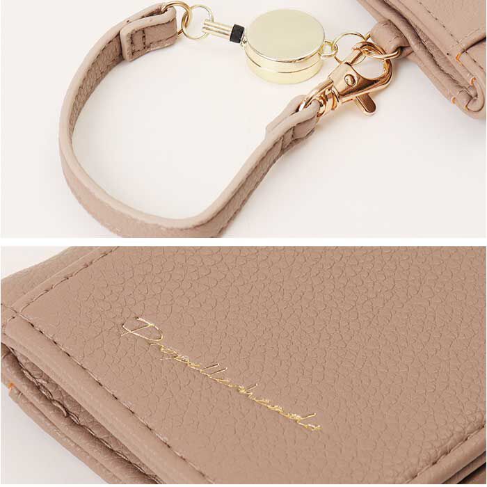 BACKYARD FAMILY「二つ折りパスケース 通販 定期入れ パスケース リール付き icカード ケース 2つ折りパスケース」|定期入れ|