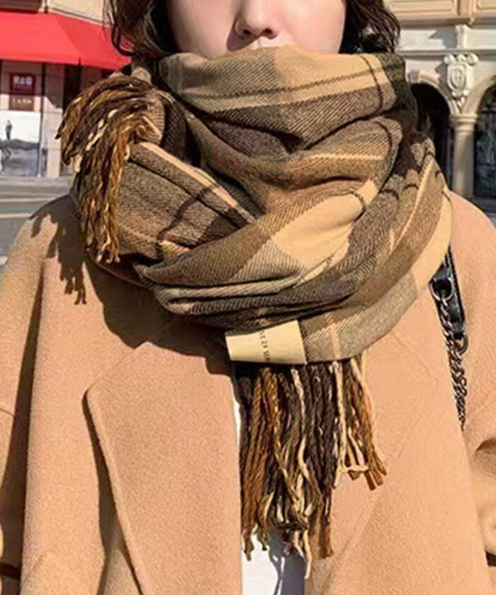 BACKYARD FAMILY「マフラー レディース 大きめ 柔らかい 通販 大判ストール ストール 大判 チェック柄」|ストール|