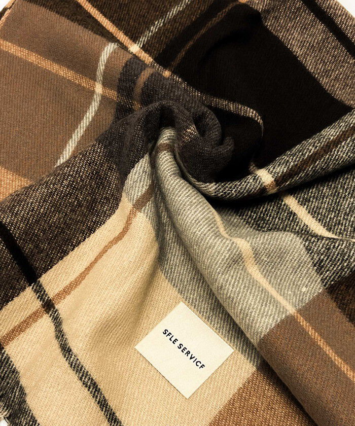 BACKYARD FAMILY「マフラー レディース 大きめ 柔らかい 通販 大判ストール ストール 大判 チェック柄」|ストール|