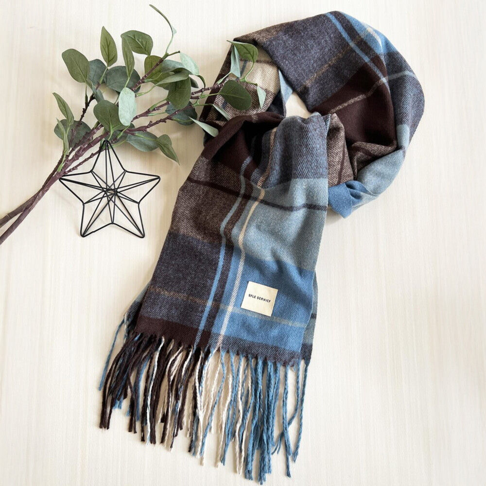 BACKYARD FAMILY「マフラー レディース 大きめ 柔らかい 通販 大判ストール ストール 大判 チェック柄」|ストール|その他2