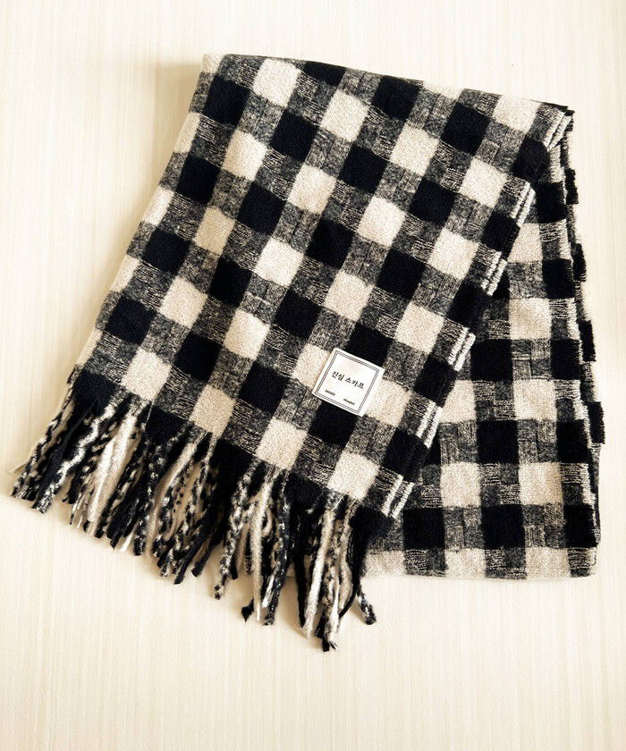BACKYARD FAMILY「マフラー レディース 大きめ 柔らかい 通販 大判ストール ストール 大判 チェックマフラー」|ストール|