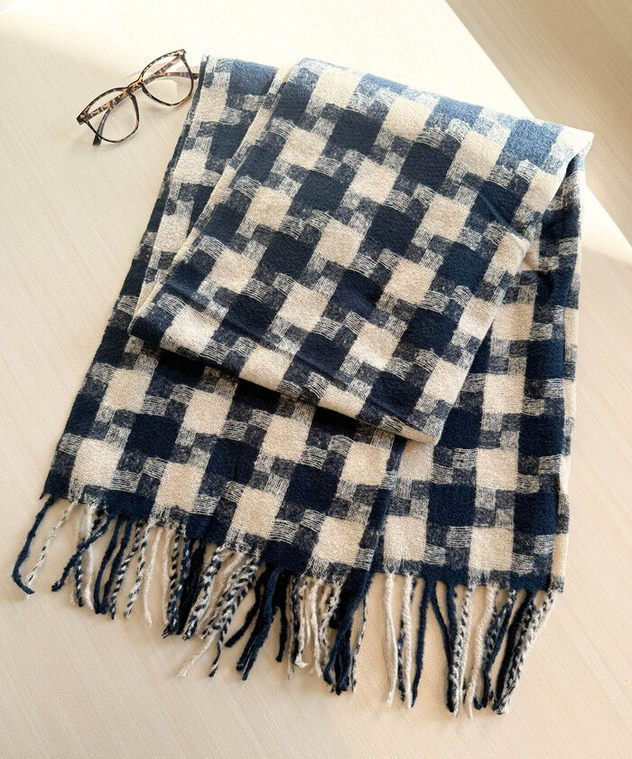 BACKYARD FAMILY「マフラー レディース 大きめ 柔らかい 通販 大判ストール ストール 大判 チェックマフラー」|ストール|