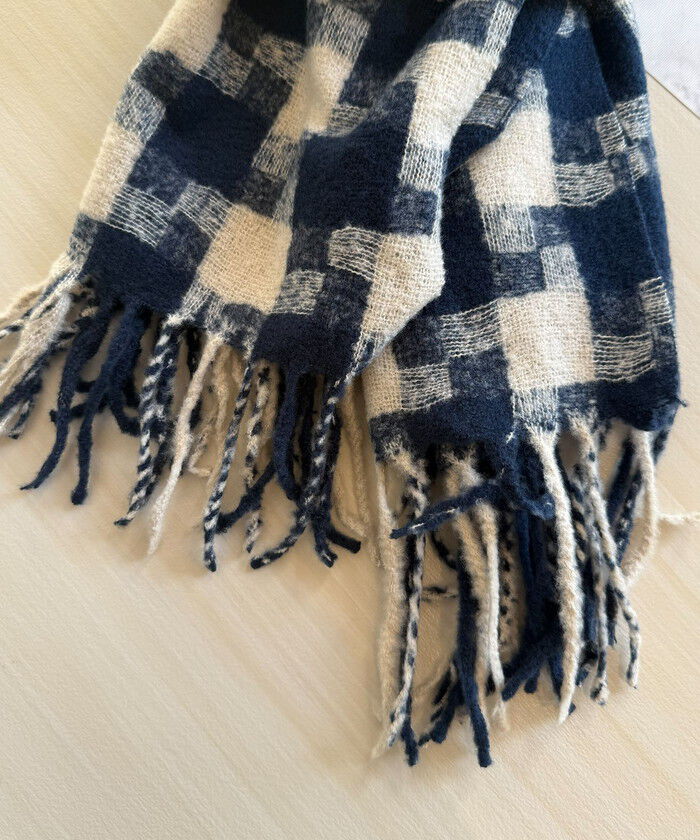 BACKYARD FAMILY「マフラー レディース 大きめ 柔らかい 通販 大判ストール ストール 大判 チェックマフラー」|ストール|