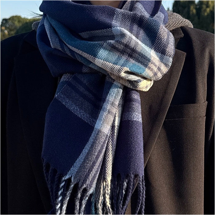 BACKYARD FAMILY「マフラー レディース 大きめ 柔らかい 通販 ストール 大判 大判ストール チェック柄」|ストール|